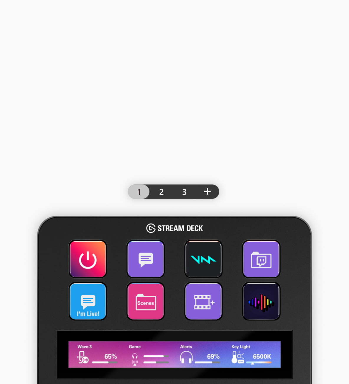 Stream Deck + Schwarz | Elgato